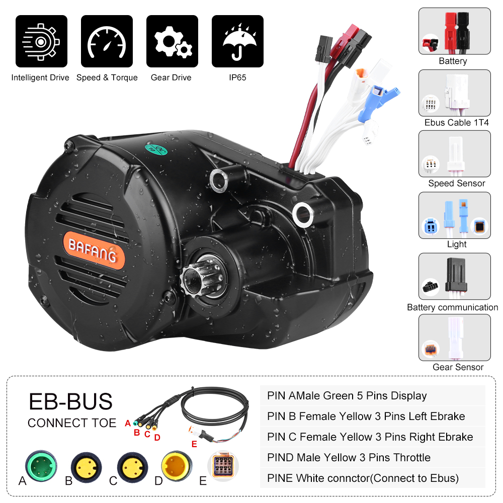 محرك كهربائي Bafang M620 G510  - مراجعة Mid Drive Motor Kit 52V 1000W وسعره