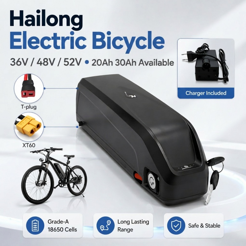 بطارية هايلونج متعددة الاستخدا - مراجعة Ebike Battery 48V 20Ah Hailong وسعره