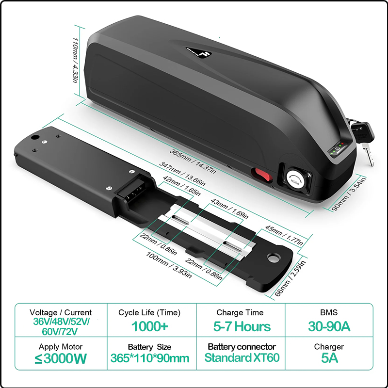 بطارية دراجة كهربائية 72 فولت  - مراجعة Ebike Conversion Kit 72V 3000W وسعره