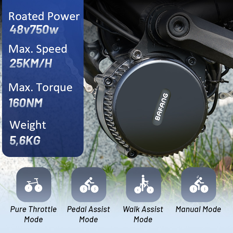 محرك دراجة كهربائية بافانج ، م - مراجعة Bafang Bbs02B 48V 750W Mid Drive Kit وسعره