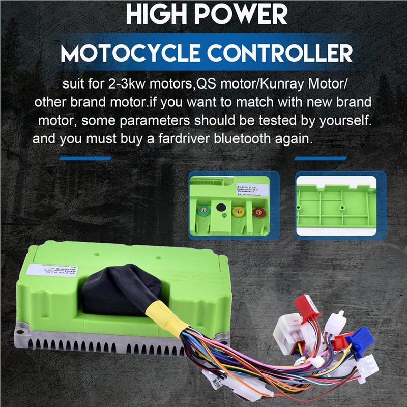 وحدة تحكم موجة جيبية Fardriver - مراجعة Sine Wave Controller 48V 72V 80A وسعره
